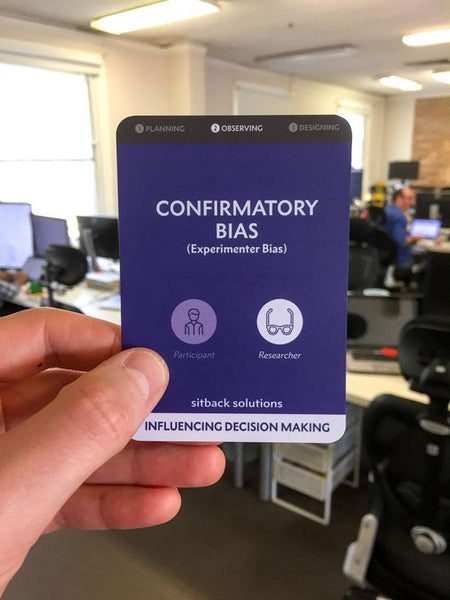 Confirmatory Bias Card - From Sitback