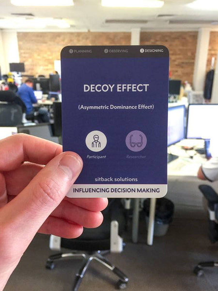 Decoy Effect Bias Card - From Sitback